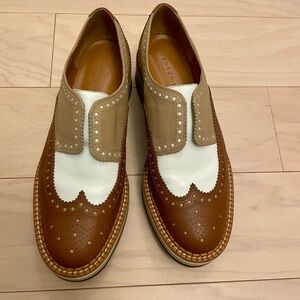 Clergerie Wingtip Slip-On Platform Loafers